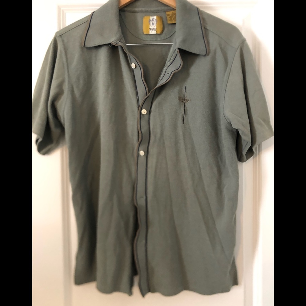 Green mossimo button down